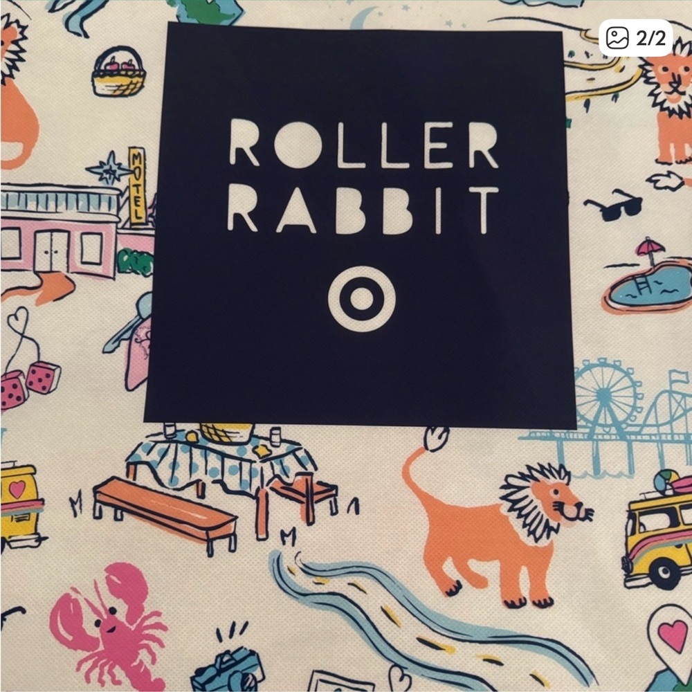 Roller Rabbit X Target Multicolor Illustrated Tote